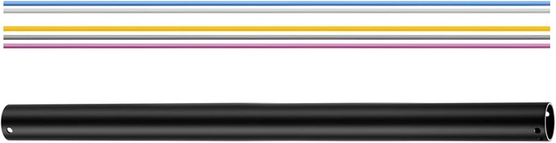 Steerg 12 inch Ceiling Fan Downrod with 5 Extension Wires, Unthreaded Extension Rods, Dia 1 inch, Black - Image 4